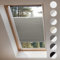 Concept Blinds® Persiana Plisada Opaca para Ventana de Techo perforación - Disponible en 7 Colores - Cubierta de Ventana Interior de Primera Calidad