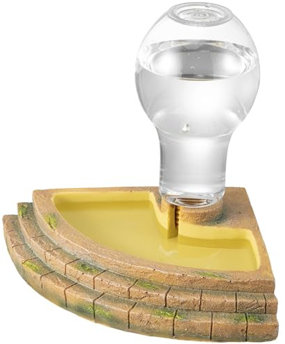 Navaris Corner Reptile Water Bowl, 400ml - Lizard & Tortoise Dish Accessories for Enclosure - Water or Food Bowls for Turtle, Lizard, Gecko, Bearded Dragon, Hedgehog, and More