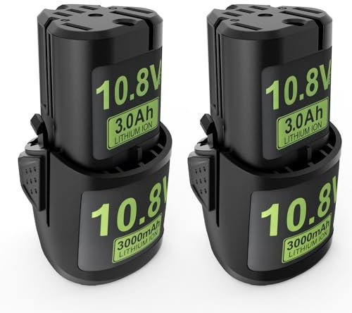 Upgraded 2Packs 3000mAh Replacement Battery for Stihl 10.8V HSA 26 Battery HSA26 AS2 GTA26 SEA20 Cordless Shrub H-SA 26 Grass Shears Batteries Number 45154006500 10.8V Cordless Tool Batteries