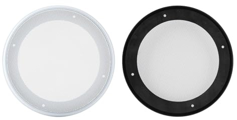 CHICIRIS Bilhögtalare kylargrill långt skydd för hemhögtalare, fordonsljudsystem 2 st 15,7 cm metallgaller dekorativ cirkel (6,5 tum)