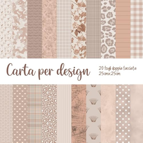 Carta decorativa | scrapbooking | journaling | bricolage: 21x21 cm | stampa da entrambi i lati