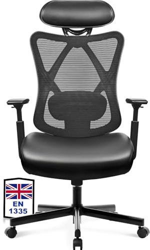 BASETBL Ergonomic Executive Office Chair with Mesh Back and 3-Position Lock