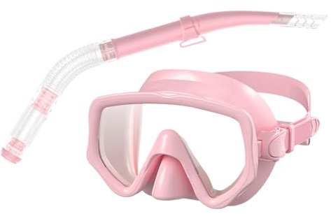 Set Snorkeling - Maschera Sub | Occhiali Nuoto | Maschera Panoramica Antiappannamento Silicone Adulti Ragazzi, Boccaglio Antiemergenza Per Nuoto Allenamento Sub Spiaggia Viaggi
