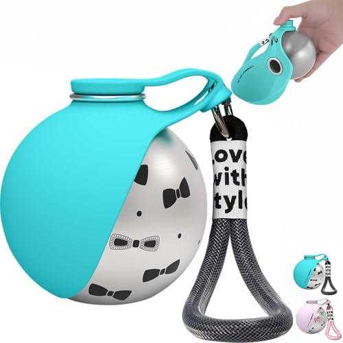 Botella De Agua Portátil 2 En 1 para Perros con Bebedero De Silicona para Perros Pequeños, Botella De Agua De Viaje Compacta Y a Prueba De Fugas, Ideal para Paseos, Senderismo Y Viajes