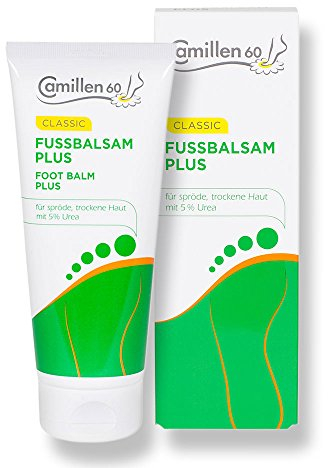 Fussbalsam Plus Camillen 60, Fußcreme mit Urea, Kamille für trockene Füsse, 200 ml