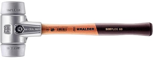 Simplex Schonhammer, TPE-mid; mit Aluminiumgehäuse und hochwertigem Holzstiel | D=60 mm | 3103.060