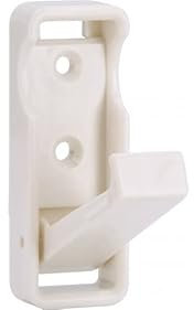 SIRO Kleiderhaken Geisenfeld, Schlicht, Kunststoff weiß, 70 mm x 54 mm x 25 mm, LA 20 mm, SM8252-70K10