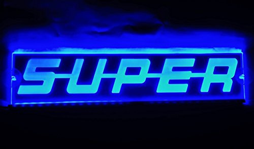 VNVIS Plaque lumineuse LED bleue 12 V - Décoration intérieure de cabine - 500 mm
