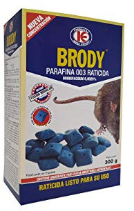 IMPEX EUROPA Raticida Parafina en Óvulos 11/13g Control Ratón Común y Rata Parda o Alcantarilla Cebo Bloque - Estuche 300 gr (Uso Doméstico)