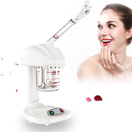Vaporizzatore Facciale Ionico Professionale, Vapore per Capelli e Viso con Rotazione a 360°, Macchina per Irrorazione Ionica Avanzata per Sauna SPA Idratante