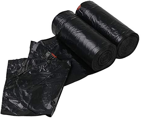 Parlynies Sacs Poubelle avec Cordon 20L, Sac à Ordures Noir