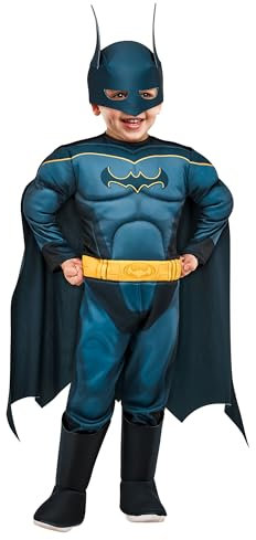 Rubies DC League of Super-Pets Disfraz de Batman para niños pequeños para fiestas temáticas y Halloween, 4T