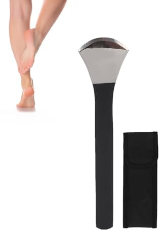 Cuchillo de Pedicura para Pies, Cuchillo de Pedicura Profesional de Acero de Alto Manganeso, Cuchillo de Pedicura de Hoja Ancha para Eliminación de Callos de Piel Muerta con Bolsa de Almacenamiento