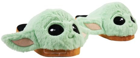 Disney Stitch Ladies Slippers Fluffy Indoor House Shoes Non Slip Minnie Mouse Baby Yoda Slippers Womens Gifts (Green Baby Yoda, 1.5/2.5 UK)