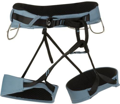 Wild Country Flow 2.0 Men’s Rock Climbing Harness - Adjustable Harness for Sport & Indoor Climbing - Deepwater/Black - Medium