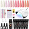VANREESA 6 Colori Kit Unghie Gel Completo, Set Unghie Gel Ricostruzione con 36W Lampada U V Kit Ricostruzione Unghie con Matt Top Base Coat, Regalo per Principianti