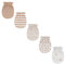 Ecojoy Neugeborenes Baby elastische Scratch Mitten 5 Pcs Tiny Baby Junge und Mädchen Handschuhe Scratch Mits 0-6 Monate, Beige