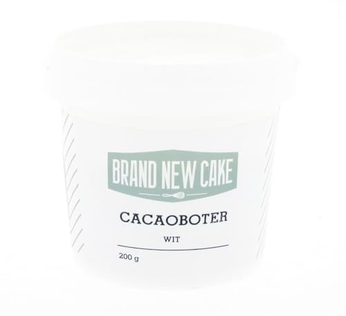 BrandNewCake® Weiße Kakaobutter 200g - Essbare Lebensmittelfarbe für Schokolade - Perfekt zum Backen und Dekorieren