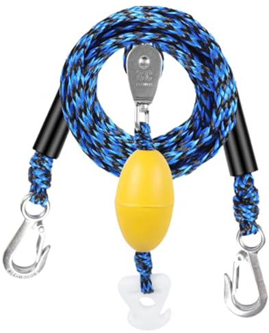 Boat Tow Harness – Water Ski Bridle, Heavy-Duty Floating Rope | Quick-Connect Clips, Durable Marine-Grade Construction, Ideal For Tubing, Wakeboarding, And Water Sports Boat Tow Harness Four Riders Hi
