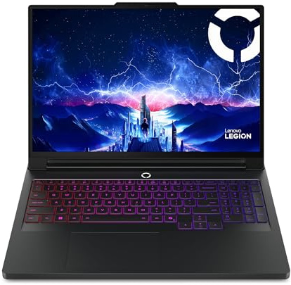 Lenovo Legion Pro 7 AI Gaming Laptop - Display OLED 16 240Hz | Nvidia GeForce RTX 5080 16GB GDDR7 | Intel Ultra 9 275HX | RAM 64GB | SSD 2TB | Windows 11 Home | UK RGB Keyboard - Eclipse Black