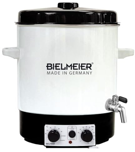 BIELMEIER Einkochautomat 29 L Emaille, Einkochtopf elektrisch 2000W