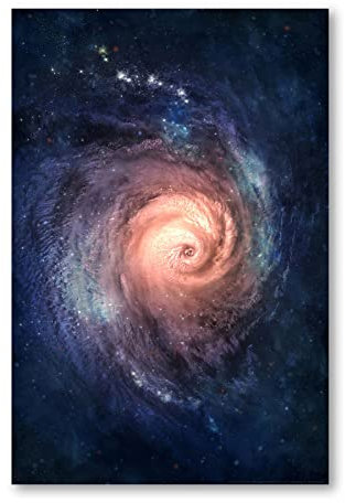 Postereck - 0272 - Galaxie Nebel, Astronomie Universum Orbit Weltall - Wandposter Fotoposter Bilder Wandbild Wandbilder - Poster - DIN A4-21,0 cm x 29,7 cm