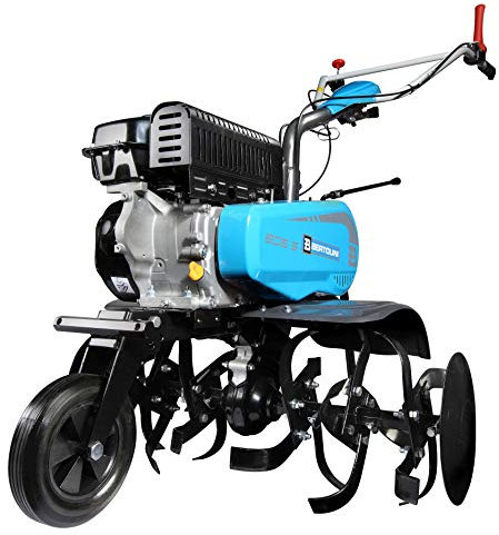 Yoeyang Motocultore 205 S - Motore Emak 5.7HP - 85cm - 3 Marce (2AV+1R) - Manubrio Registrabile in Altezza e lateralmente - Blu - Idraulico - Metallo