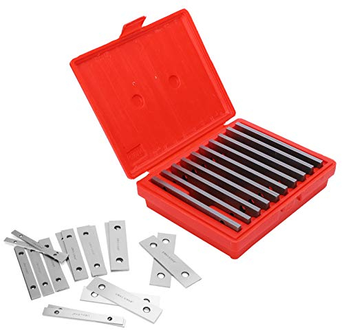 10 Paires Tampons Parallèles, Tampons de Fraisage Parallèle Base d'étau Jeu de Barres Parallèles Minces avec Boîte en Plastique, 1/8po Outils de Tour de Machiniste pour Arpentage de Construction