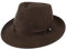 LIERYS City Filzhut - Wollfilzhut Damen/Herren - Hut aus Filz (Wollfilz) - Herrenhut wasserabweisend - Wollhut Packable - Bogarthut Sommer/Winter - Fedora Dunkelbraun L (58-59 cm)