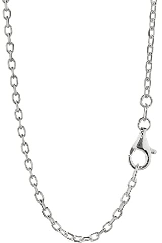 NKlaus collier 70 cm ankarkedja 925 silver 4 gånger diamant 1,8 mm bred silverkedja 3403