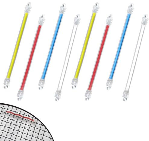 SPORTIC 8 pcs Tennis Racket Dampener, Racket Shock Absorber to Reduce Vibration, Tennis Racquet Vibration Dampener, Racquet Accessories for Tennis Player Sports Favor-4 Colors