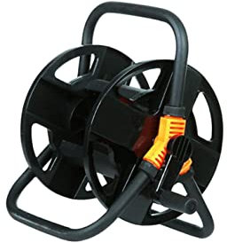 YARNOW Enrouleur Tuyau Arrosage Vide, Noir, Compact Pour Tuyau Jusqu À 20 MèTres, IdéAl Pour Organisation Jardin Et Garage, Facile À Utiliser