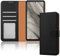 iCatchy for Google Pixel 7A Case Leather Folio Wallet Book [RFID Blocking] Magnetic Closure [Kickstand With 3 Card Slots] Full Protection Cover for Pixel 7a Phone (Black)