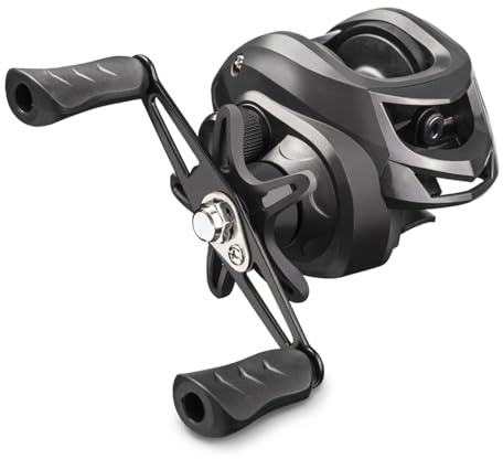Baitcasting-rulle, Gyllene Hög Rotationshastighet, Anti-explosionslinjebromssystem, Robust Metallkropp, Idealisk för Fiskeentusiaster, Metall/nylon, Svart, 260g