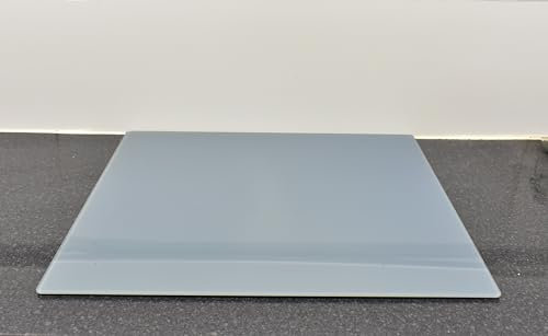 Deenz 60X52Cm Grey Universal Hob Cover Plate Tempered Glass Worktop Saver Dishwasher Safe 5Mm All Types of Cookers (Hob Cover)