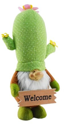 Cactus Plush Toy - Plush Cactus Plant | Gnomes Stuffed Doll | Stuffed Gnome Toy | Plsh Soft | For Soft Spring Gnome Decorations For Festival, Desk
