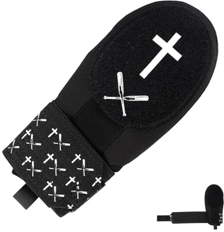 Lyreh Gant Slide Baseball, Gants Coulissant Baseball Universel en Néoprène pour Droitier ou Gaucher avec Dragonne Élastique Accessoire de Protection pour Jeunes et Adultes