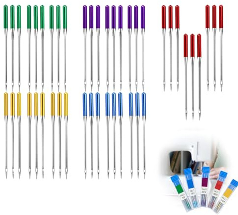 45PCS Sewing Machine Needles, Sewing Machine Needles, Singer Sewing Machine Needle with Sewing Machine and Singer Sewing Machines Compatibility