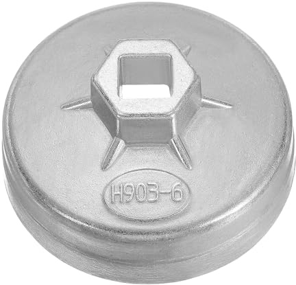 QUARKZMAN oljefilterskyddsnyckel 12 mutter 75 mm innerdiameter 1/2 tum fyrkantig drift aluminium kopp typ driv metrisk oljefilter hylsnyckel avtagbar verktyg