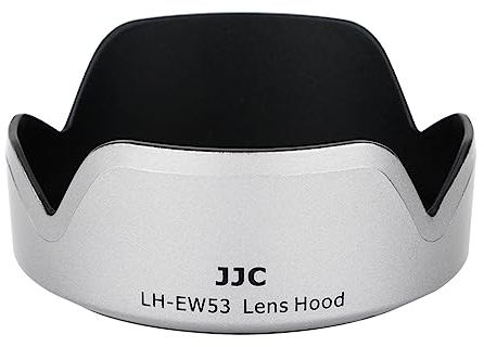 JJC Gegenlichtblende für Canon EF-M 15-45 mm f/3.5-6.3 is STM Objektiv/Canon RF-S 18-45mm F4.5-6.3 is STM, ersetzt Canon EW-53 Streulichtblende, Grau