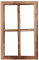 UNUS Deko Fenster aus Holz, Fensterrahmen im Vintage Design, Bilderrahmen rechteckig 50 x 32 x 2 cm