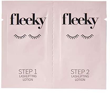 fleeky Lashlift Sachets 1 ml - One shot Doppelkammer-Sachet mit 2-Phasen-Lotionen Lifting Gel zum Liften und Fixieren der Wimpern