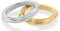 Calvin Klein Set aus 2 Ringen für Damen Kollektion TWISTED RING aus Edelstahl und Gelbgold - 35000330D