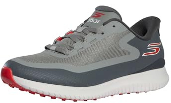 Skechers Men's Flight Spikeless Slip-in Golf Shoe Sneaker, Gray, 8.5