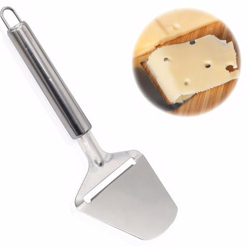 MAEXUS Affettatrice formaggio, tagliaformaggio, coltello da formaggio in acciaio inox, per formaggi duri e tagliati, taglia burro, perfetto per tagliare formaggi