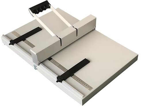 Manuell veckmaskin för papper och kort – precisionsskrubbad design med C-skalor, positioneringsstopp, justerbar veckdjup 0,8 mm, veckbredd 35 cm/45 cm – perfekt för hantverk och professionell