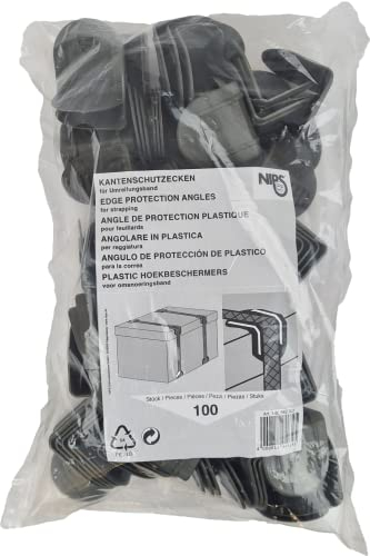 NIPS 140882001 KANTENSCHUTZECKEN, 100er Packung, schwarz