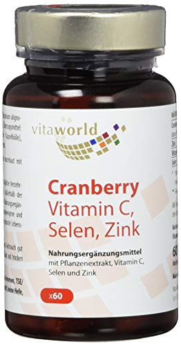 CRANBERRY VITAMIN C+Selen+Zink Kapseln 60 St