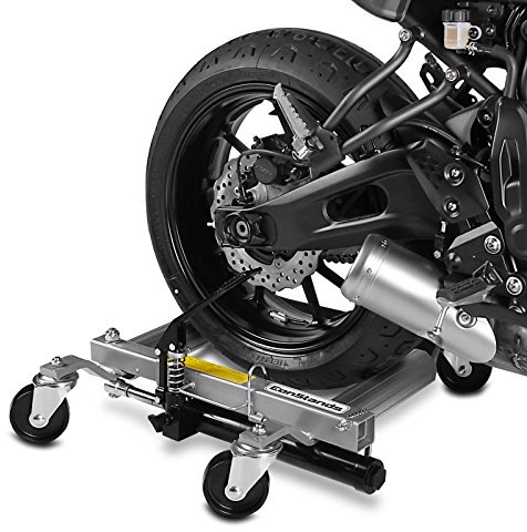 ConStands Motomover Heavy Duty - Motorrad Rangierhilfe Kompatibel mit Triumph Rocket III Rangierwagen Montageständer Hinterradheber