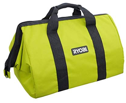 Ryobi One Contractors Canvas Green Wide-Mouth Tool Bag by Ryobi